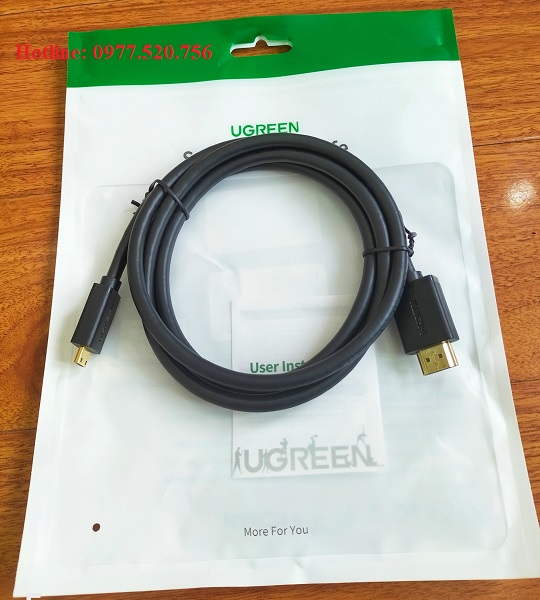 Cáp chuyển Mini HDMI to HDMI dài 1.5m Ugreen 11167 4K